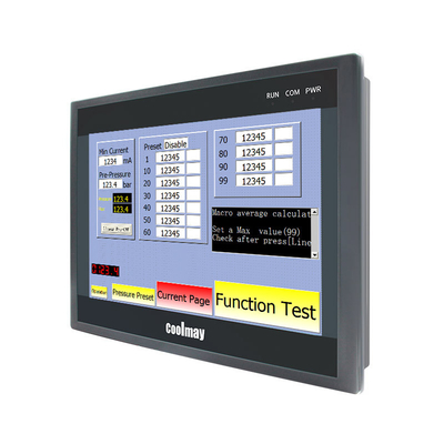 쿨메이 10인치 릴레이 디지털 입력 아날로그 온도 습도 Fx1n Fx2n Fx3u Plc HMI 통합 컴보 모두 하나의 프로그래밍 가능한 논리 압축기 8 축 스테퍼 세르보 드라이버 속도 컨트롤러