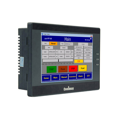 32bit CPU 408MHz 1x 유형 C 프로그래밍 포트 1x RS232 통신 인터페이스를 갖춘 IP65 휴먼 머신 인터페이스 PLC