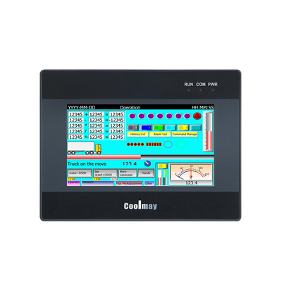 Coolmay 4.3인치 산업용 HMI 터치 패널 PC 128MB RAM 400cd/m² 밝기