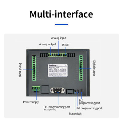 CNC 스테퍼 세로 브러시리스 Pwm 듀얼 모터 드라이버 속도 HMI PLC 컴보 프로그래밍 가능한 논리 컨트롤러